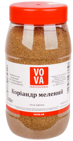 Коріандр мелений VOVA 200г